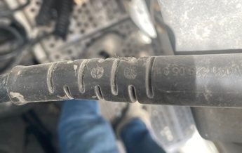 Sertplas air line surface with production markings, still supple with no cracking